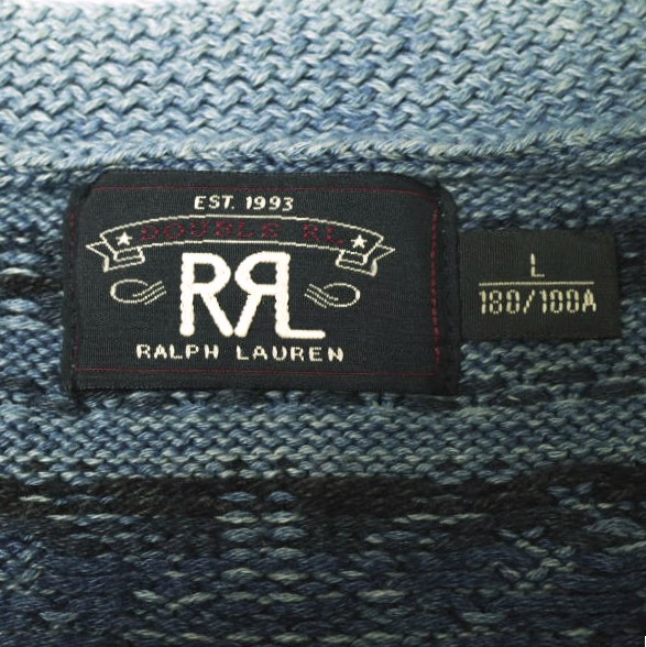 楽天市場】RRL ダブルアールエル インディゴフェアアイルニットベスト