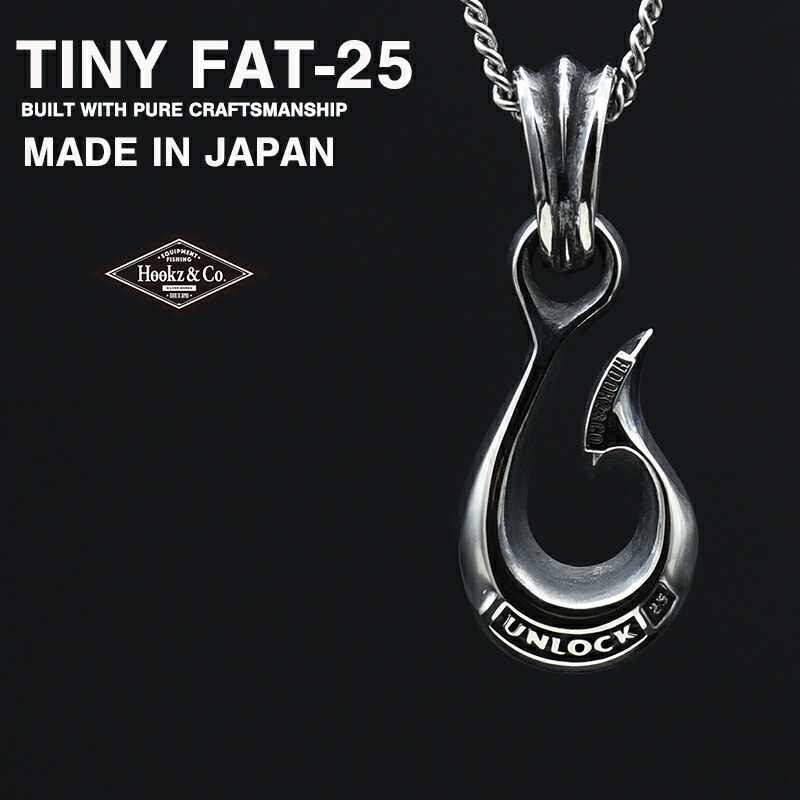 楽天市場】日本製 HOOKZ TINY FATフック 釣り針ネックレス シルバー