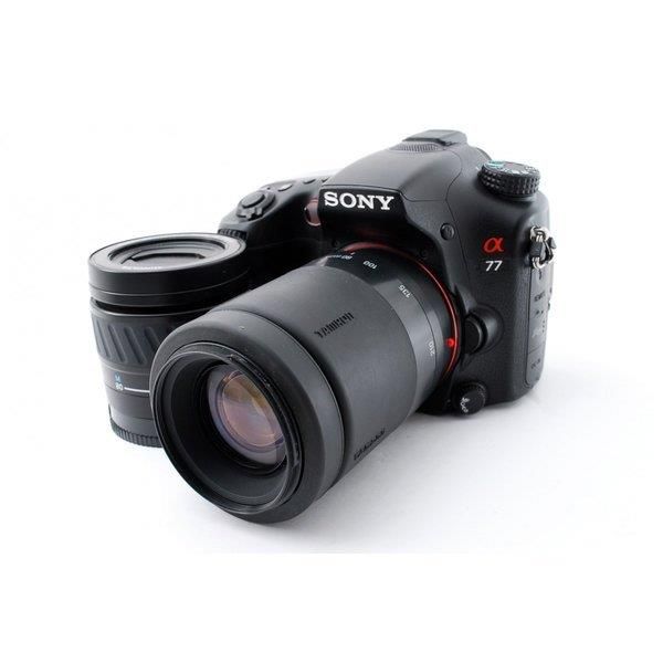 楽天市場】【中古】ソニー SONY α77 SLT-A77V 標準&望遠ダブルズーム