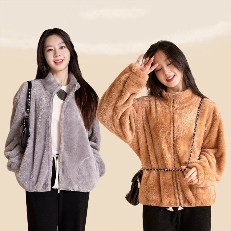 楽天市場】 軽量 ボアスタンド 長袖 フリース ショート丈 ジャケット