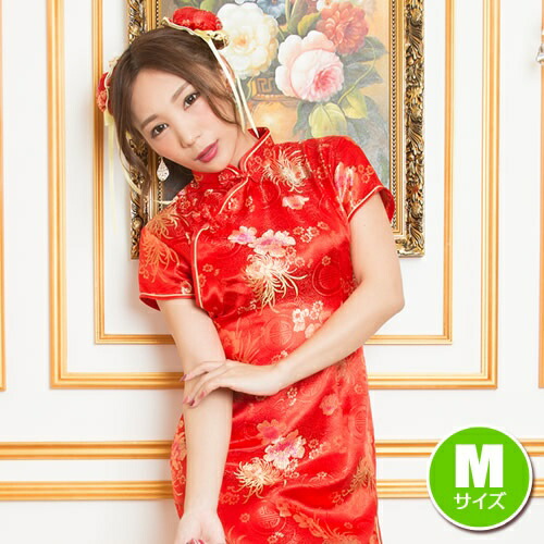 楽天市場】【1点までメール便も可能】ミニチャイナ 花 / 赤 （Mサイズ