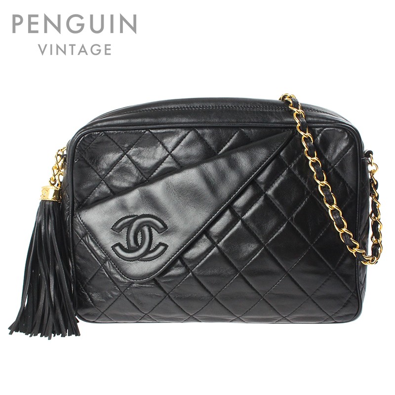 楽天市場】美品 シャネル CHANEL マトラッセ フリンジ チェーン