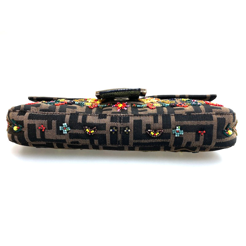 楽天市場】美品 フェンディ FENDI マンマバケット ズッカ柄 ビーズ