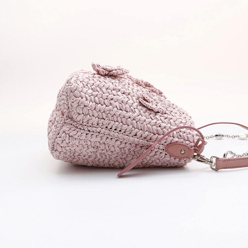 楽天市場】ミュウ ミュウ Miu Miu フラワー カゴバッグ チェーン