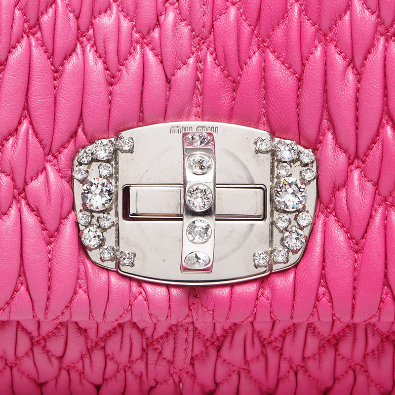 楽天市場】ミュウ ミュウ Miu Miu マテラッセ クリスタル ショルダー