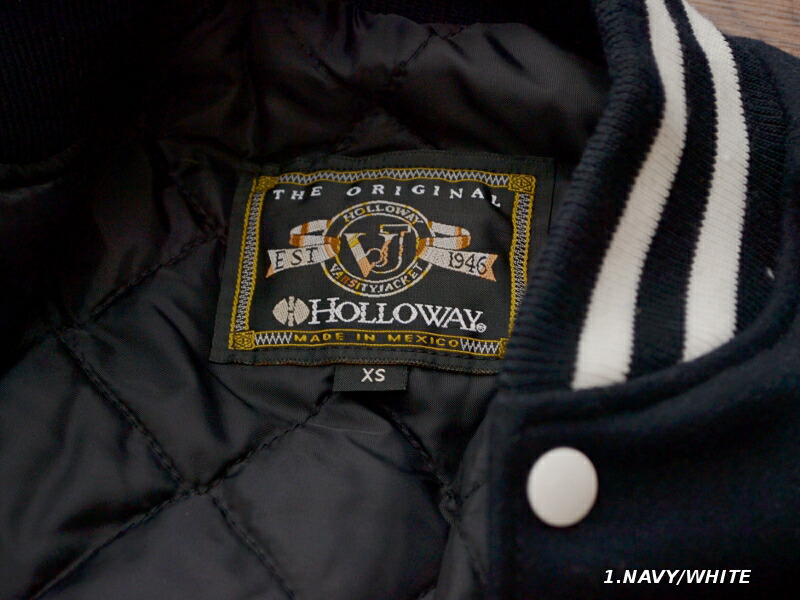 楽天市場】HOLLOWAY ウール メルトン スタジャン ［LETTERMAN