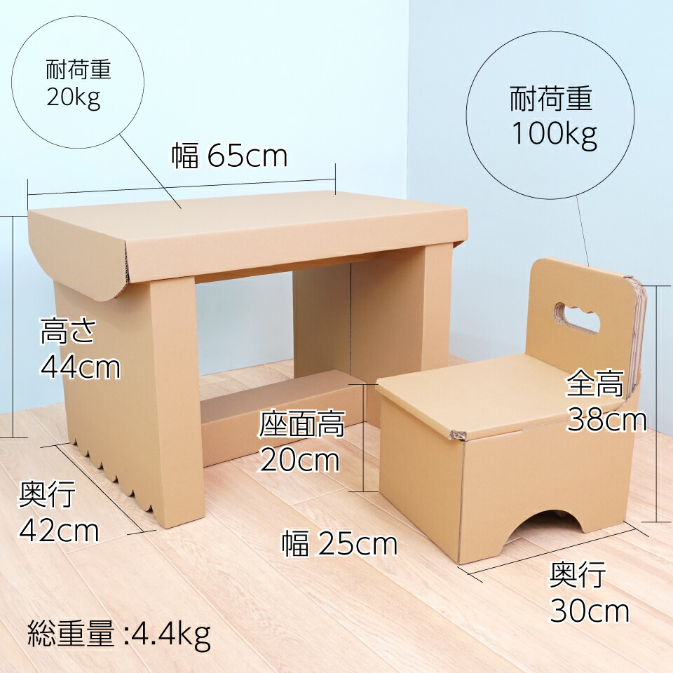 楽天市場】キッズ デスク ＆ チェア 【年少・年中用】 punny ほいく