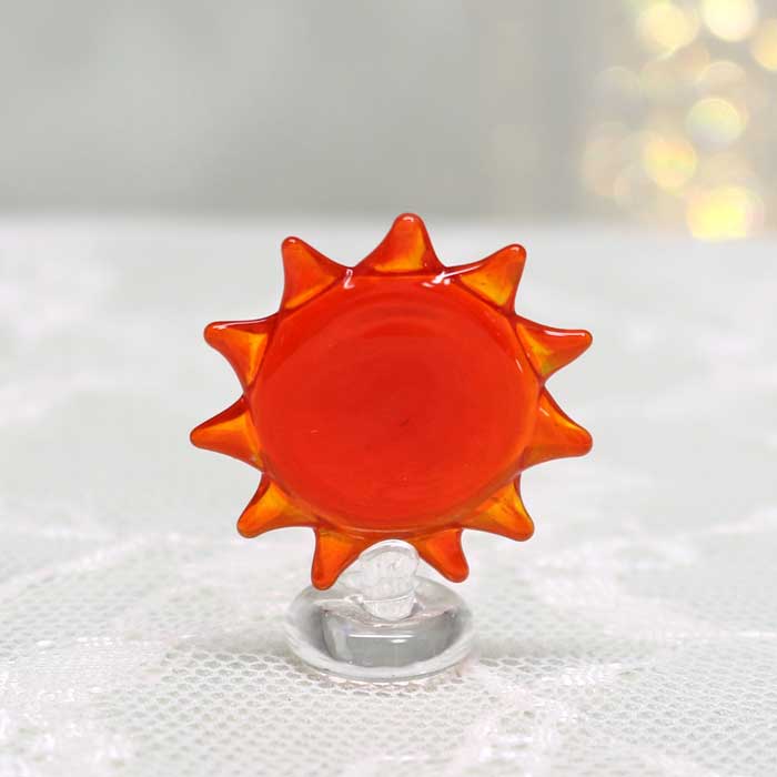 楽天市場】ガラス細工 太陽 太陽 たいよう 天気 気象 自然 ミニチュア
