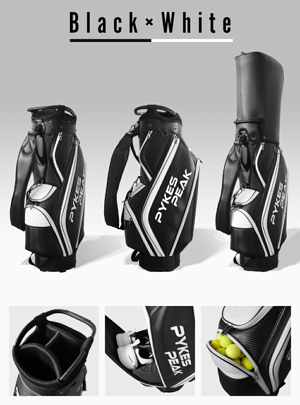 楽天市場】キャディバッグ PU 超軽量 選べる4色 ゴルフバッグ 軽量