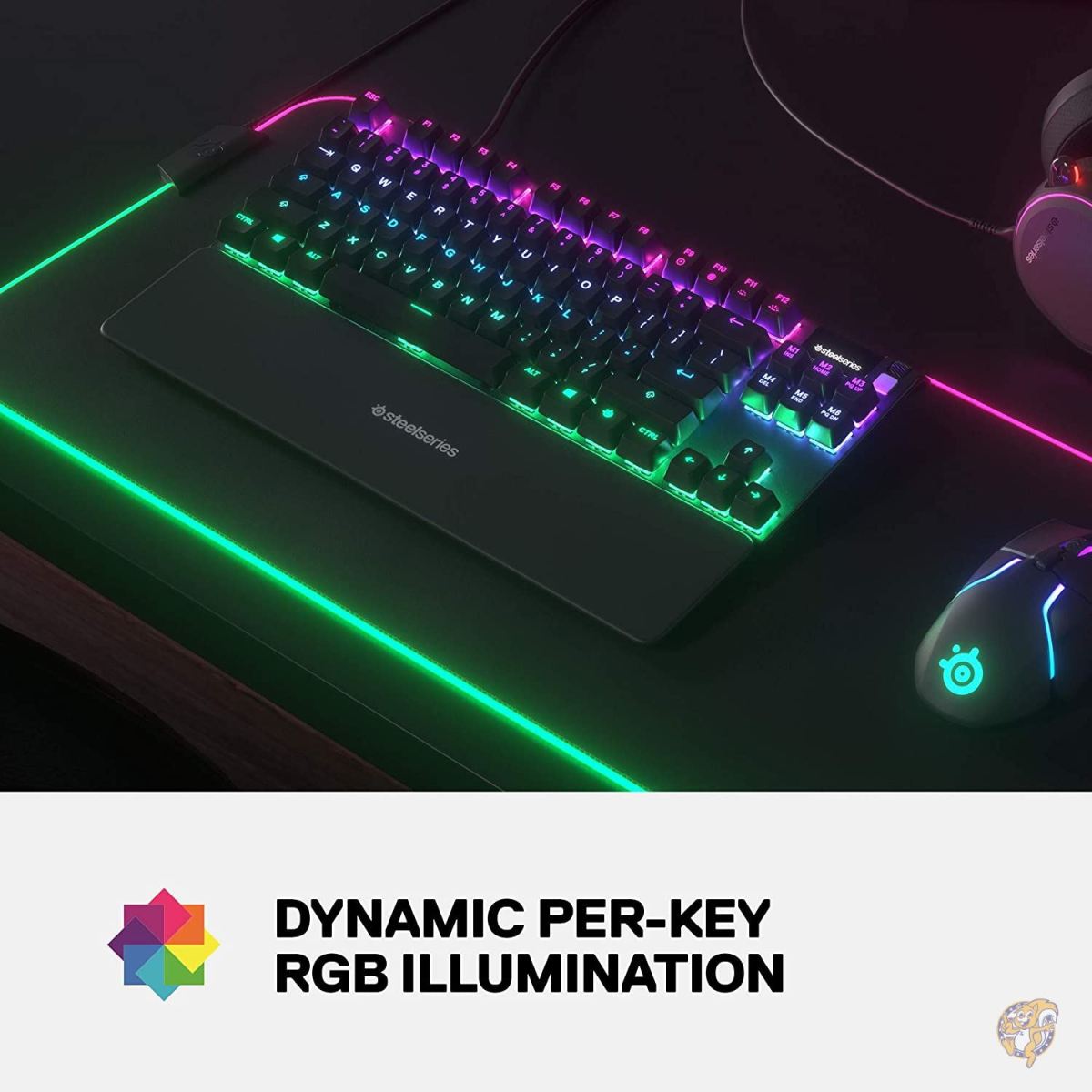 楽天市場】SteelSeries Apex Pro TKL メカニカルゲーミングキーボード