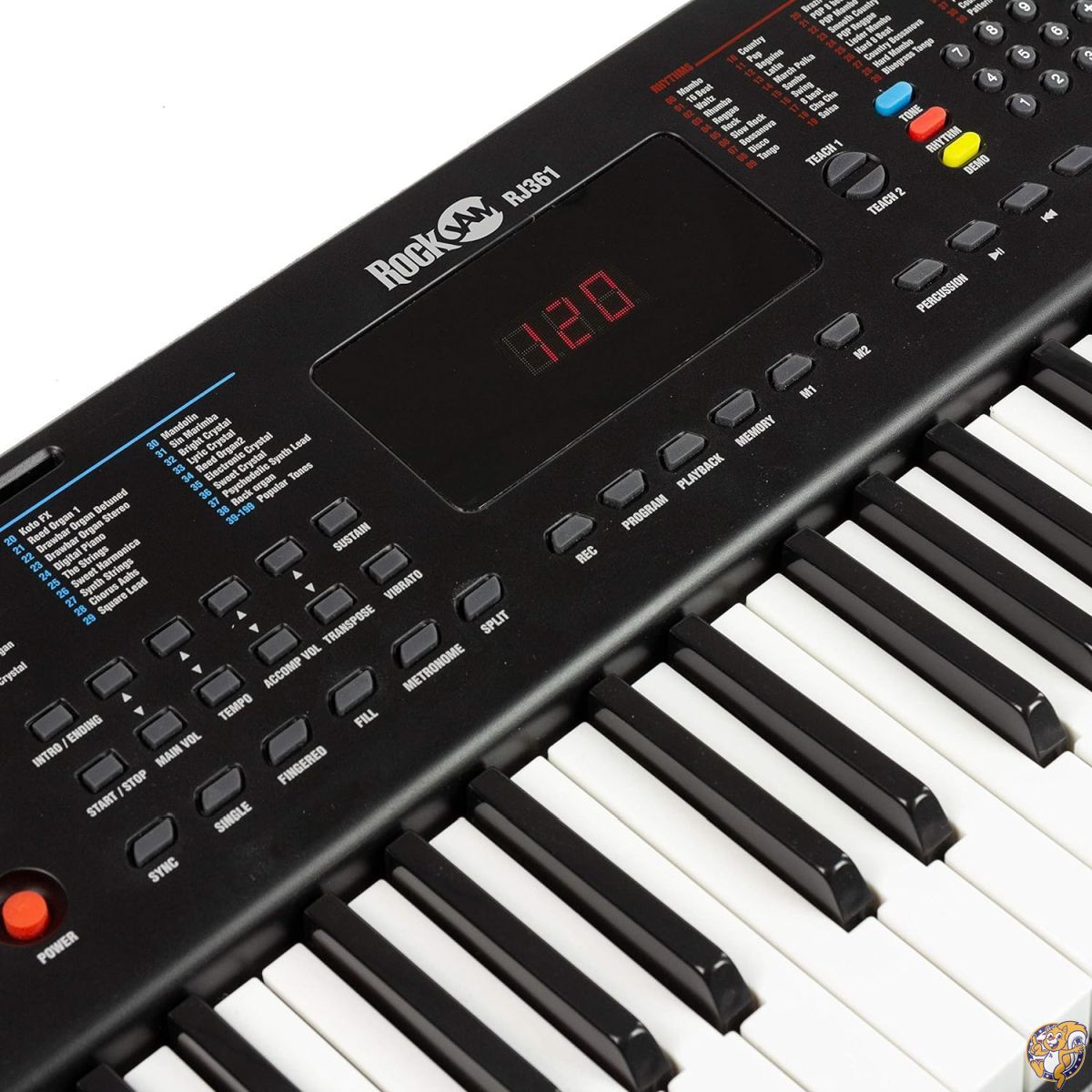 楽天市場】RockJam 61鍵 電子キーボード RJ361 【電源アダプター、譜面