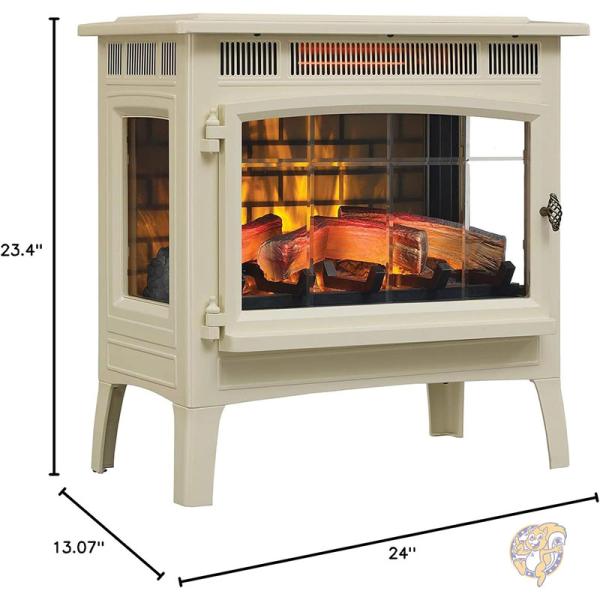 楽天市場】電気暖炉ストーブ 赤外線 3D 炎効果付き ヒーター