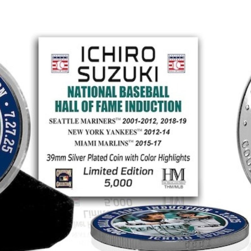 楽天市場】イチロー 米野球殿堂入 記念コイン イチロー 鈴木 2025