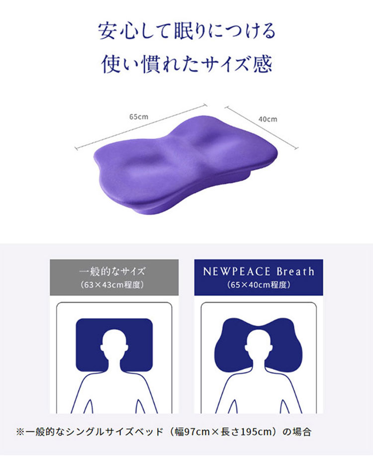 楽天市場】【500円OFFクーポン！プレゼント付】NEWPEACE Pillow Breath