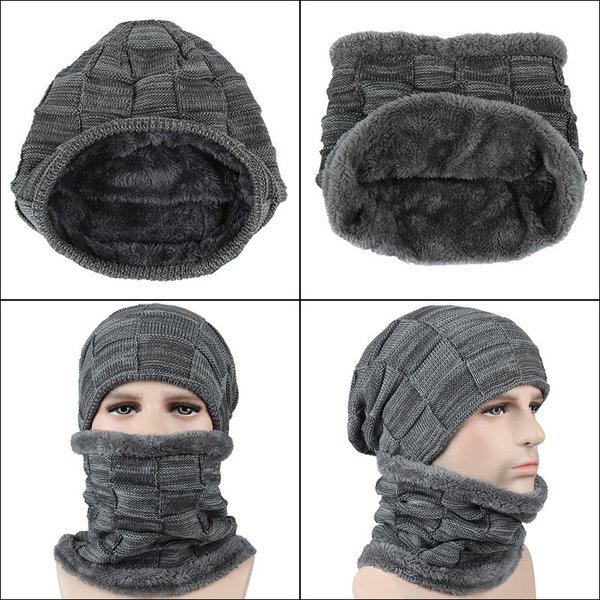 楽天市場】極暖！ 裏起毛 ニットキャップ & ネックウォーマー SET 【01