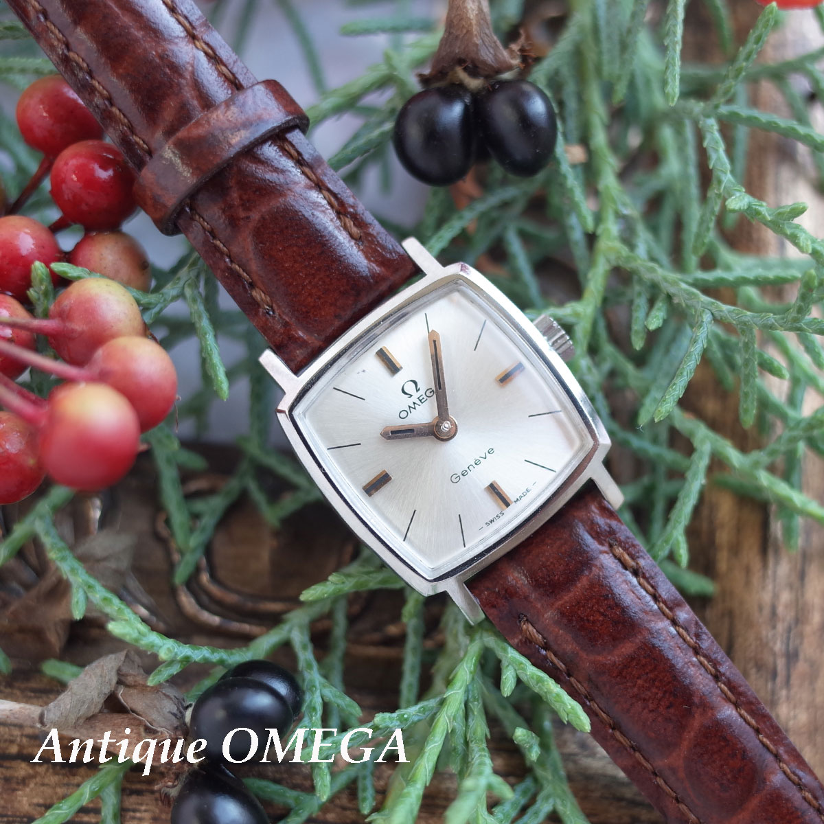 楽天市場】【中古】オメガ ジュネーブ スクエア 70's アンティーク SS