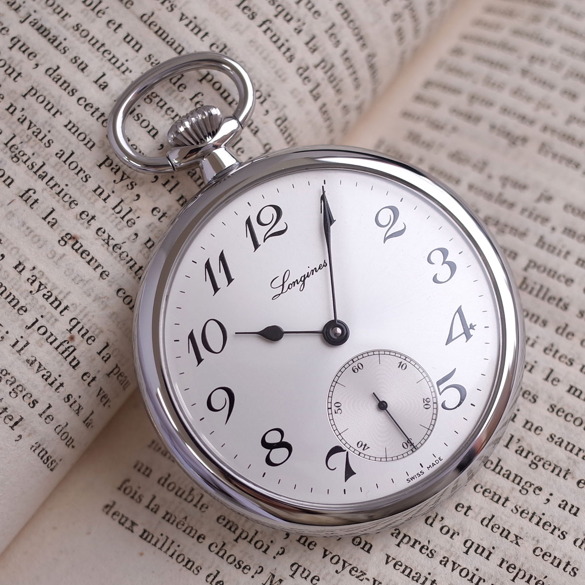 楽天市場】美品 ロンジン 懐中時計 L506.7014.4.731 アラビア スモセコ