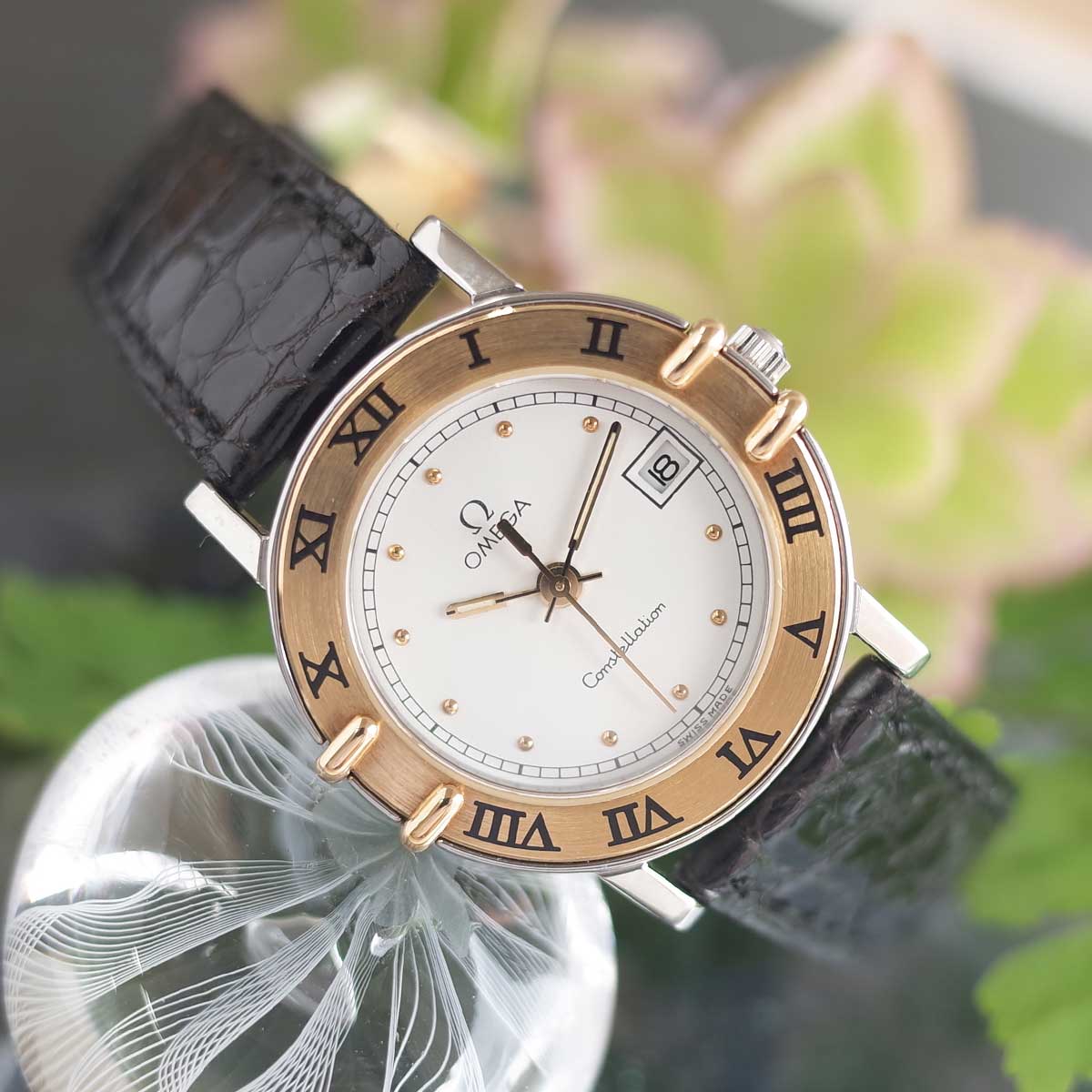 楽天市場】オメガ コンステレーション レディース K18 SS コンビ