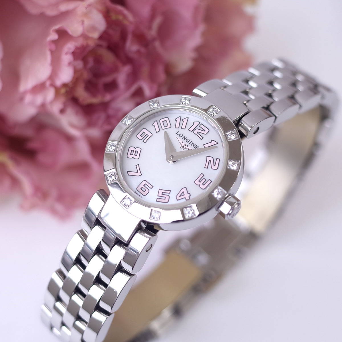 楽天市場】ロンジン ドルチェヴィータ ブルーシェル ダイヤ