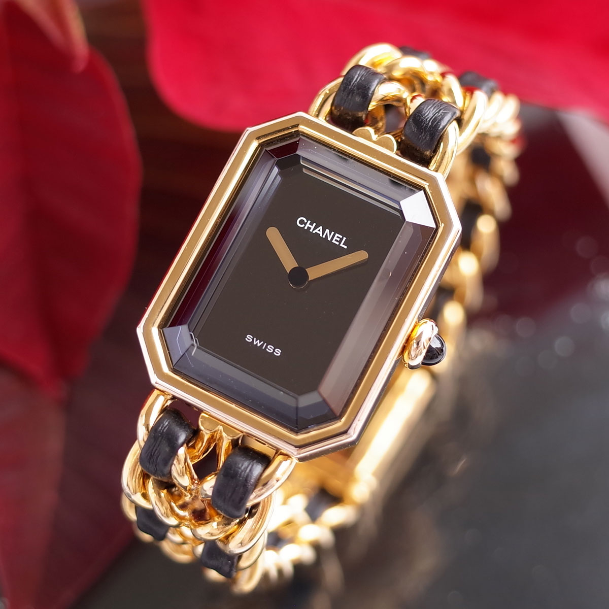 楽天市場】シャネル CHANEL プルミエール ブラック ゴールド H0001 S