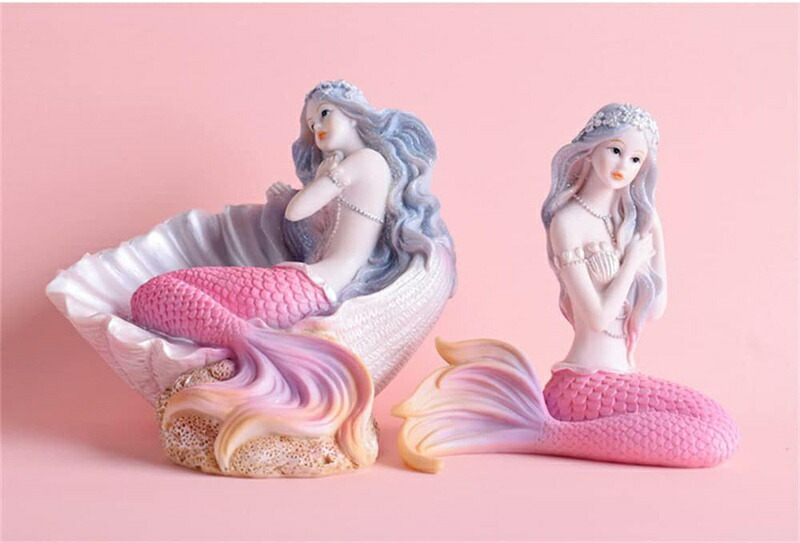 楽天市場】人魚姫 置物 かわいい おしゃれ 海の娘 インテリア