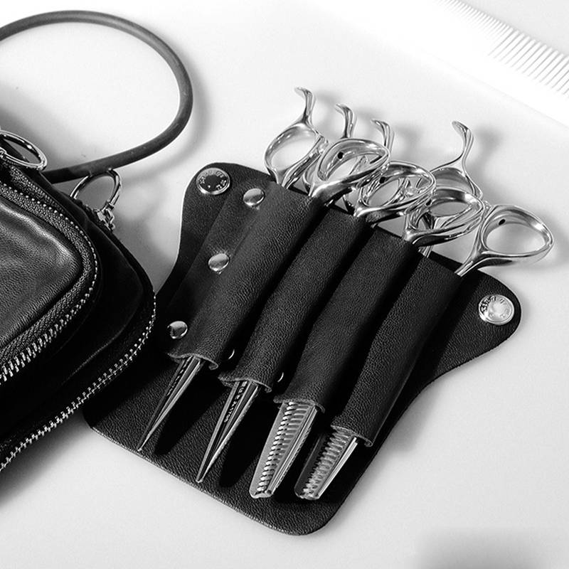 楽天市場】シザーケース 美容師 シザーバッグ 4丁挿し ウエスト 本革