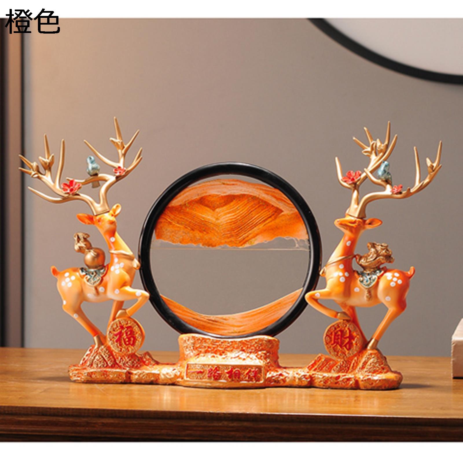 楽天市場】サンドピクチャー 動く砂のアート サンドアート 鹿の置物 砂