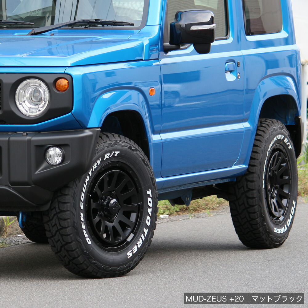 楽天市場】ジムニー ホイール 4本セット MUD-ZEUS 16インチ 5.5J +20