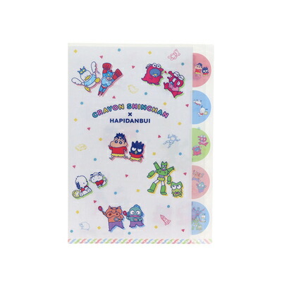 楽天市場】クリアファイル A4 5ポケット ダイカット はぴだんぶい