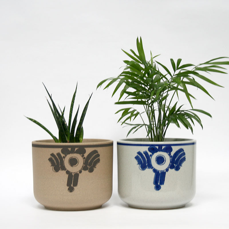 楽天市場】flora blue big flower / 鉢カバー / 波佐見焼 西山陶器