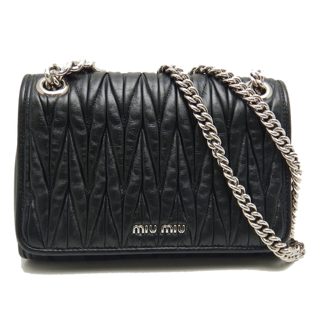 楽天市場】MIUMIU ミュウミュウ チェーンショルダーバッグ 5BD024