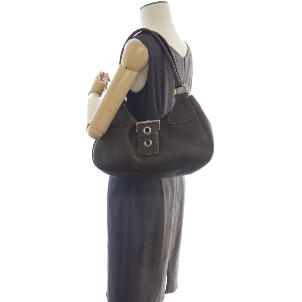 楽天市場】プラダ PRADA BR0828 ショルダーバッグ レザー CAFFE