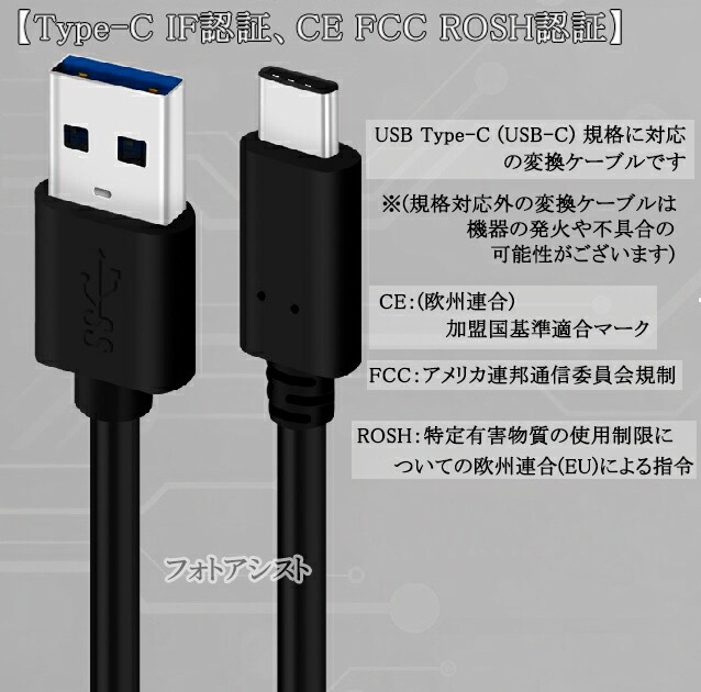 楽天市場】【互換品】SONY ソニー対応 USB Type-Cケーブル USB A to C
