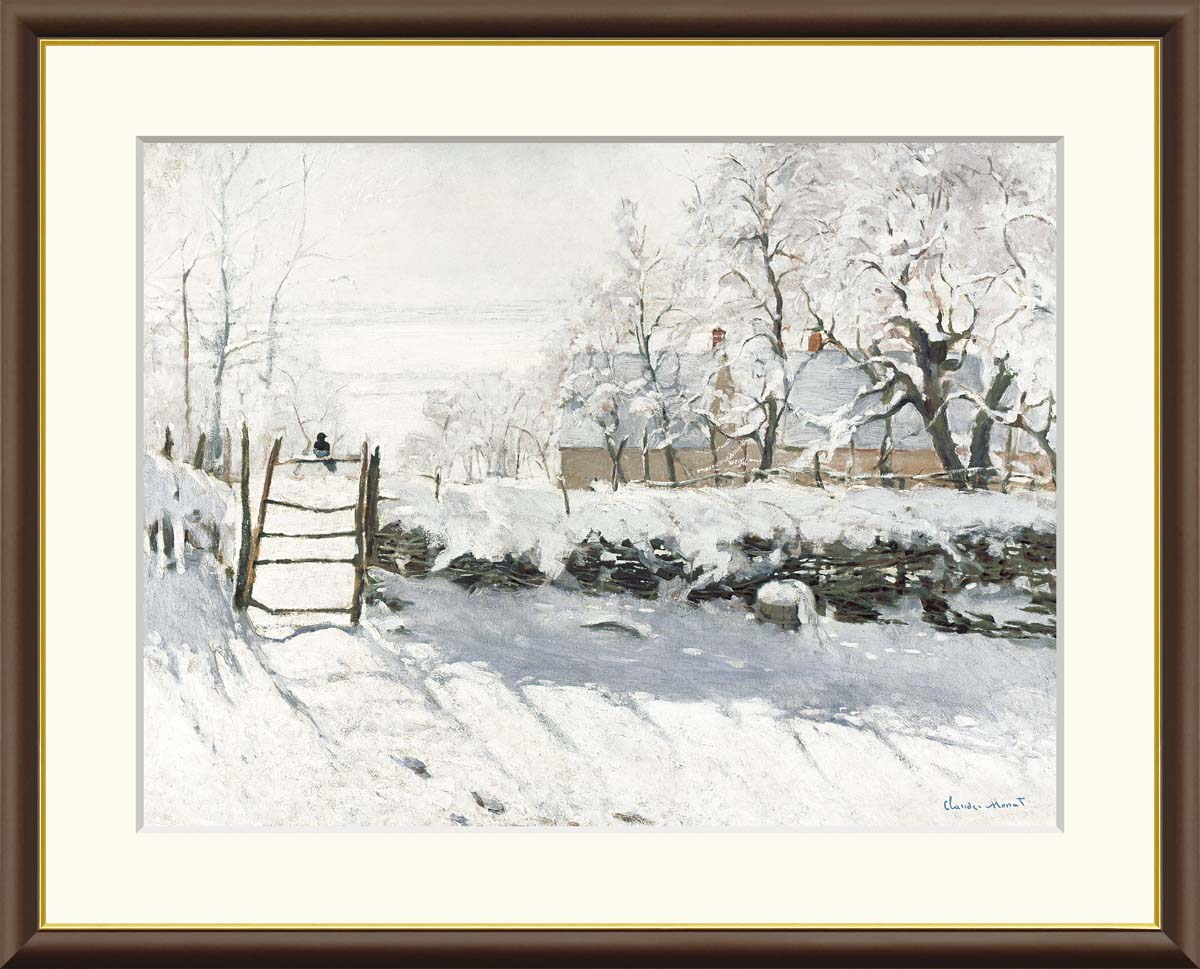 楽天市場】【アート 絵画】世界の名画 クロード モネ カササギ かささ