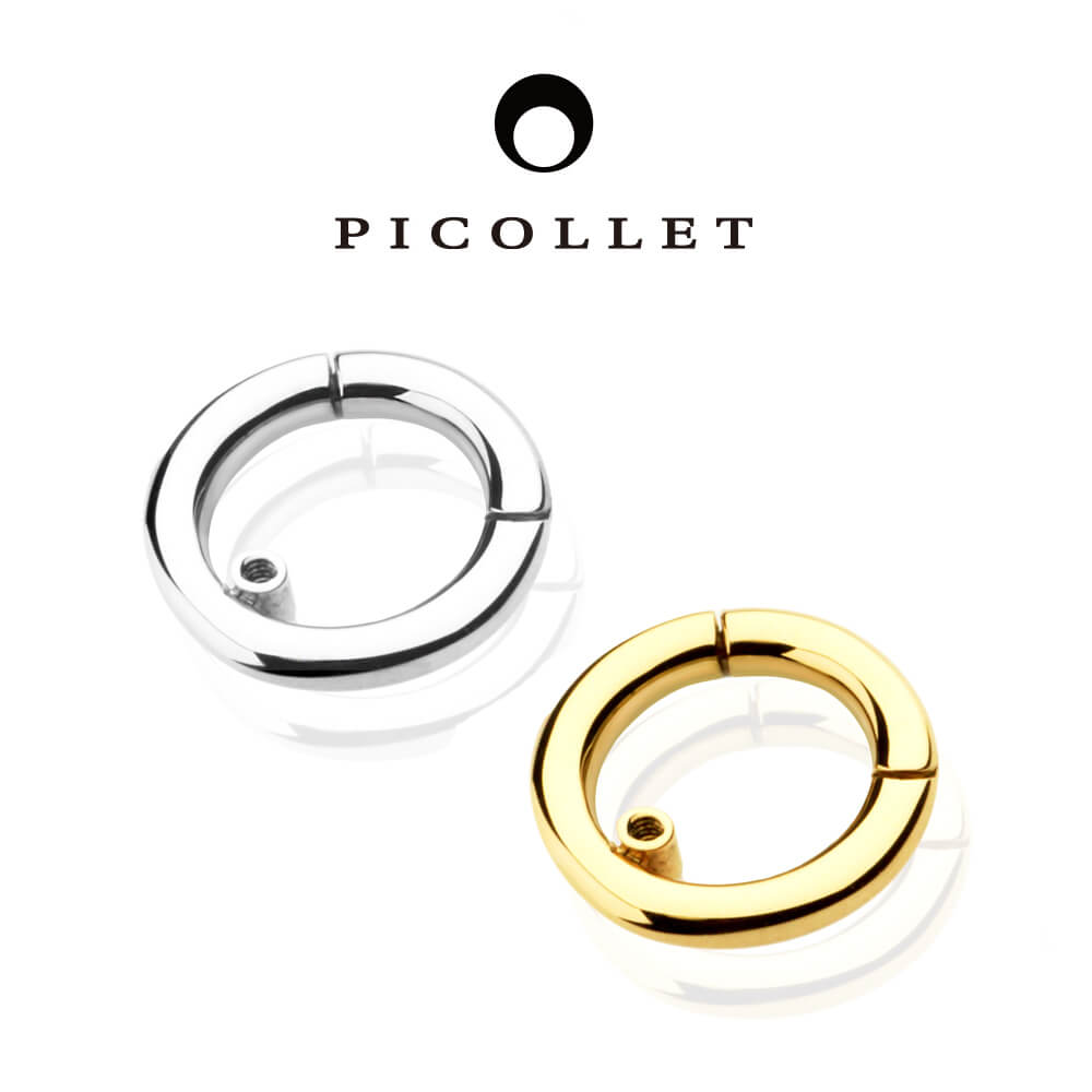 楽天市場】K18/PT セグメントリング バーベル つけっぱなし用 │ 16G