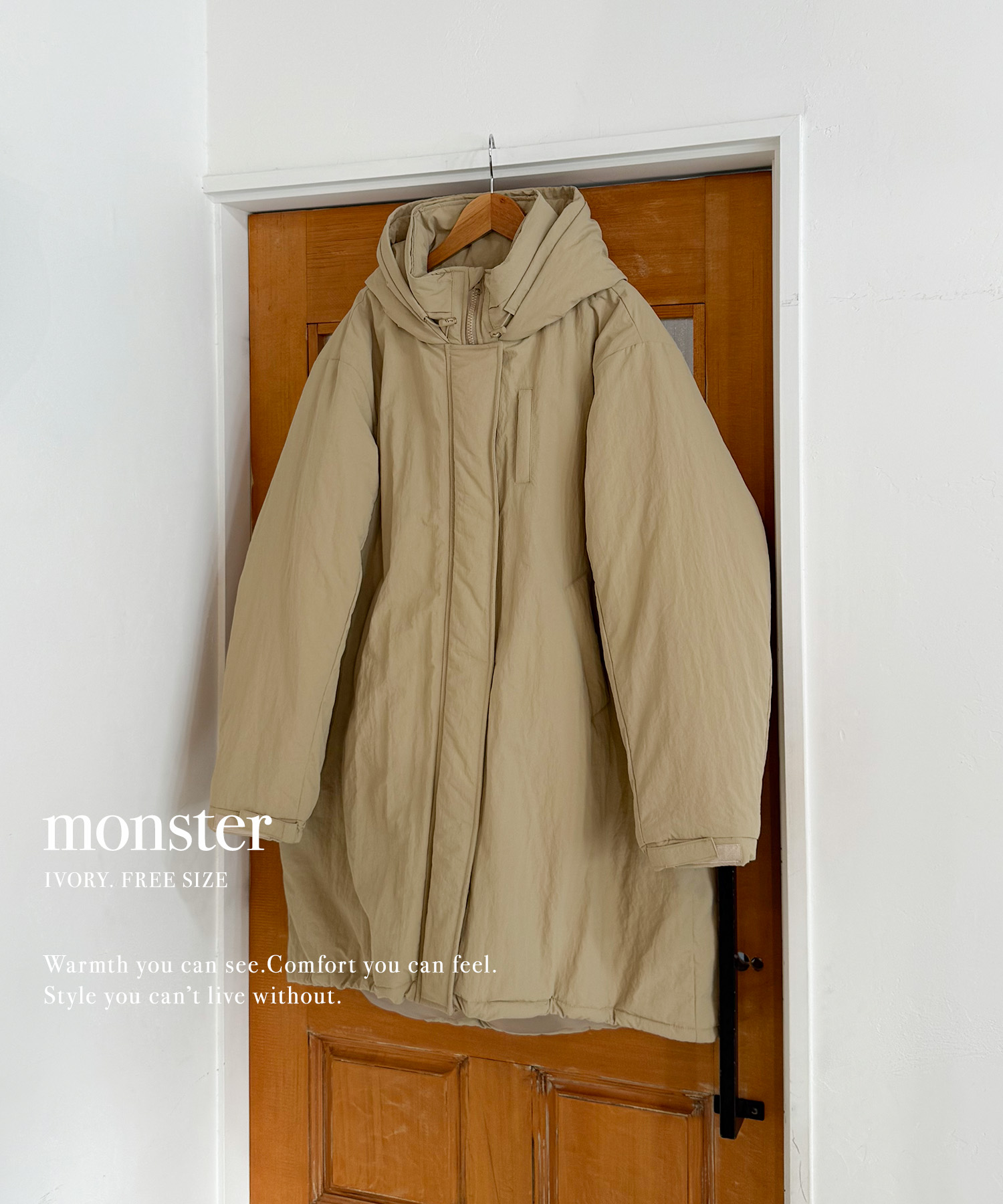 楽天市場】モンスターコート オーバーコート モンスターダウン 中綿