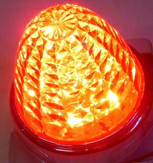 楽天市場】JB LEDクリスタルハイパワーマーカーランプ激光 赤 12/24V