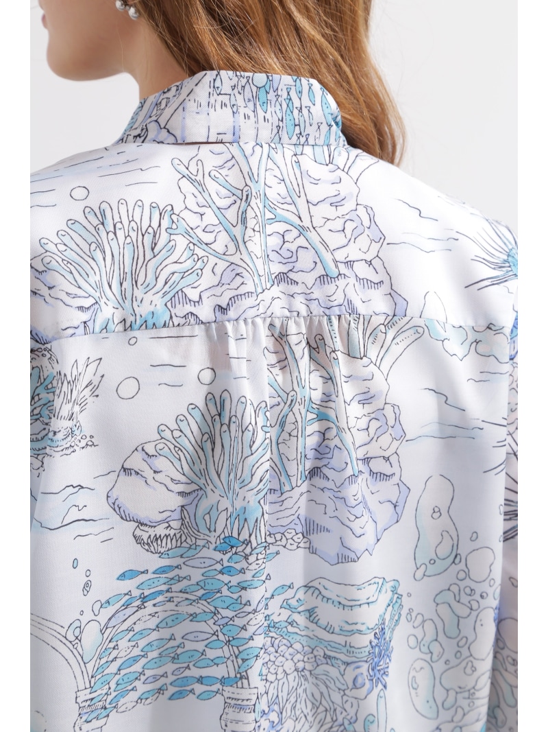 楽天市場】【SALE／50%OFF】◇ノーティカルプリントブラウス