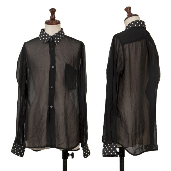 楽天市場】ブラックコムデギャルソン ジップ シャツの通販