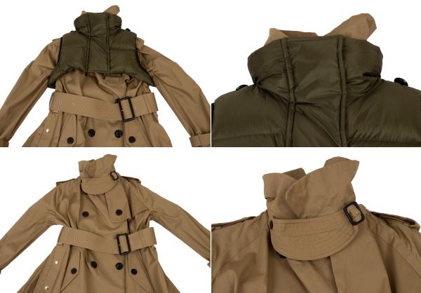 楽天市場】【中古】 サカイsacai ダウンベスト着脱ロングトレンチ