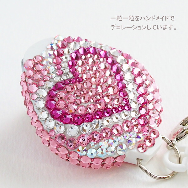 楽天市場】ネックストラップ おしゃれ スワロフスキー デコ ハート