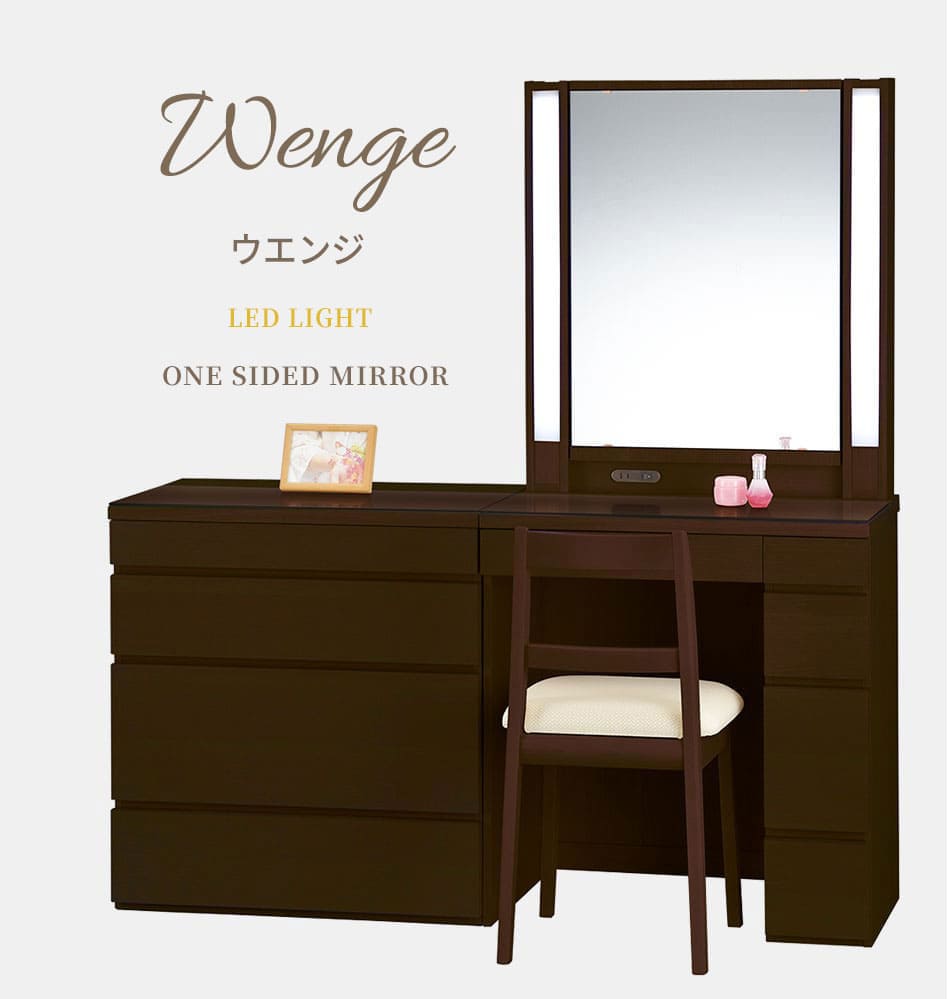 楽天市場】ドレッサー ライト付 一面鏡 日本製 女優ミラー 眩しくない