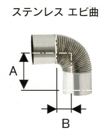 楽天市場】ハゼ折 ステンレス煙突 シングル エビ曲 直径 120mm No
