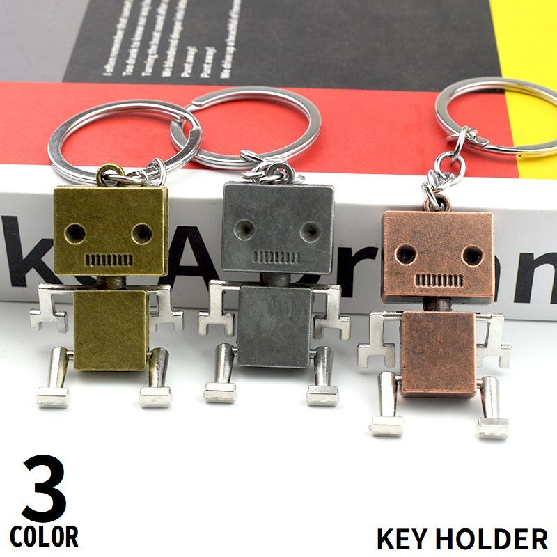 楽天市場】送料無料 キーホルダー キーリング バッグチャーム ロボット