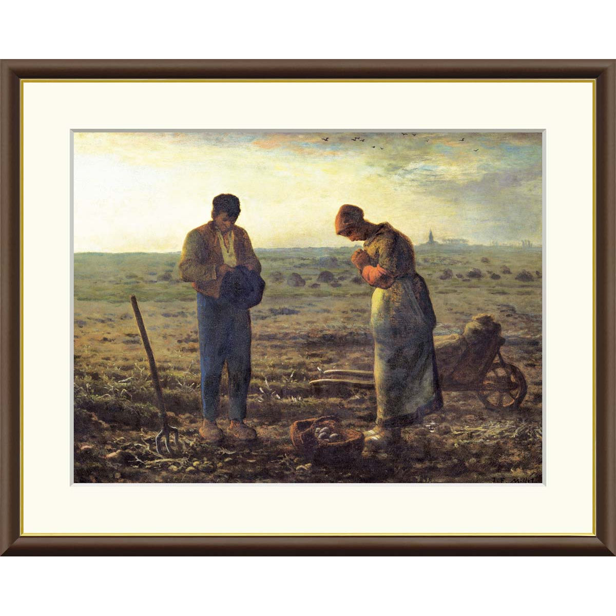 楽天市場】絵画 世界の名画 晩鐘 ジャン＝フランソワ・ミレー 額入り