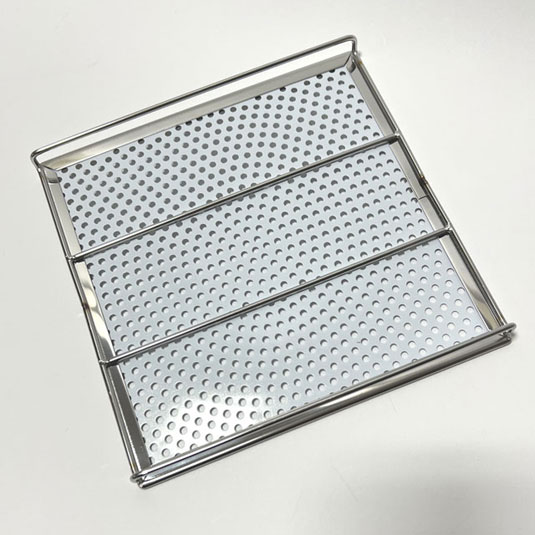 楽天市場】【金網つじ】手付きセラミック付き焼き網 大 お手入れ簡単