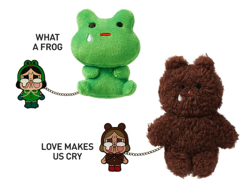 楽天市場】POP MART CRYBABY Crying Again シリーズ ぬいぐるみバッジ