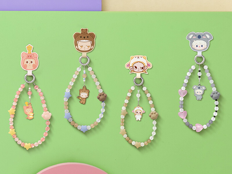 楽天市場】POP BEAN パジャマパーティー モバイルフォンチェーン