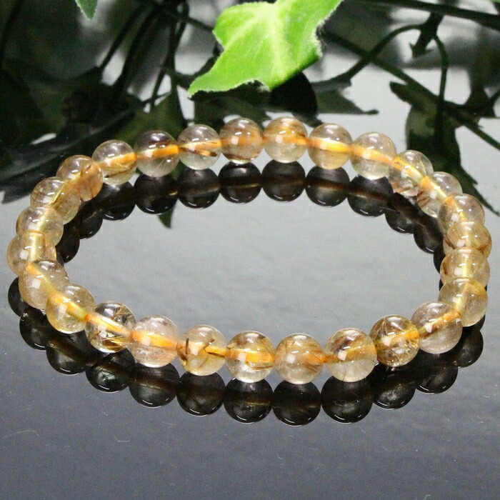 楽天市場】【7mm】ルチルクォーツ ブレスレット 原石 金運 財運 仕事運