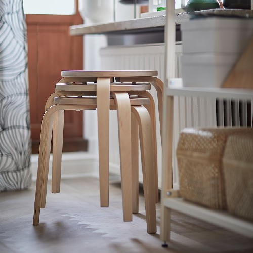 楽天市場】＊【2セット】IKEA 202405KYRRE シルレ スツール バーチ